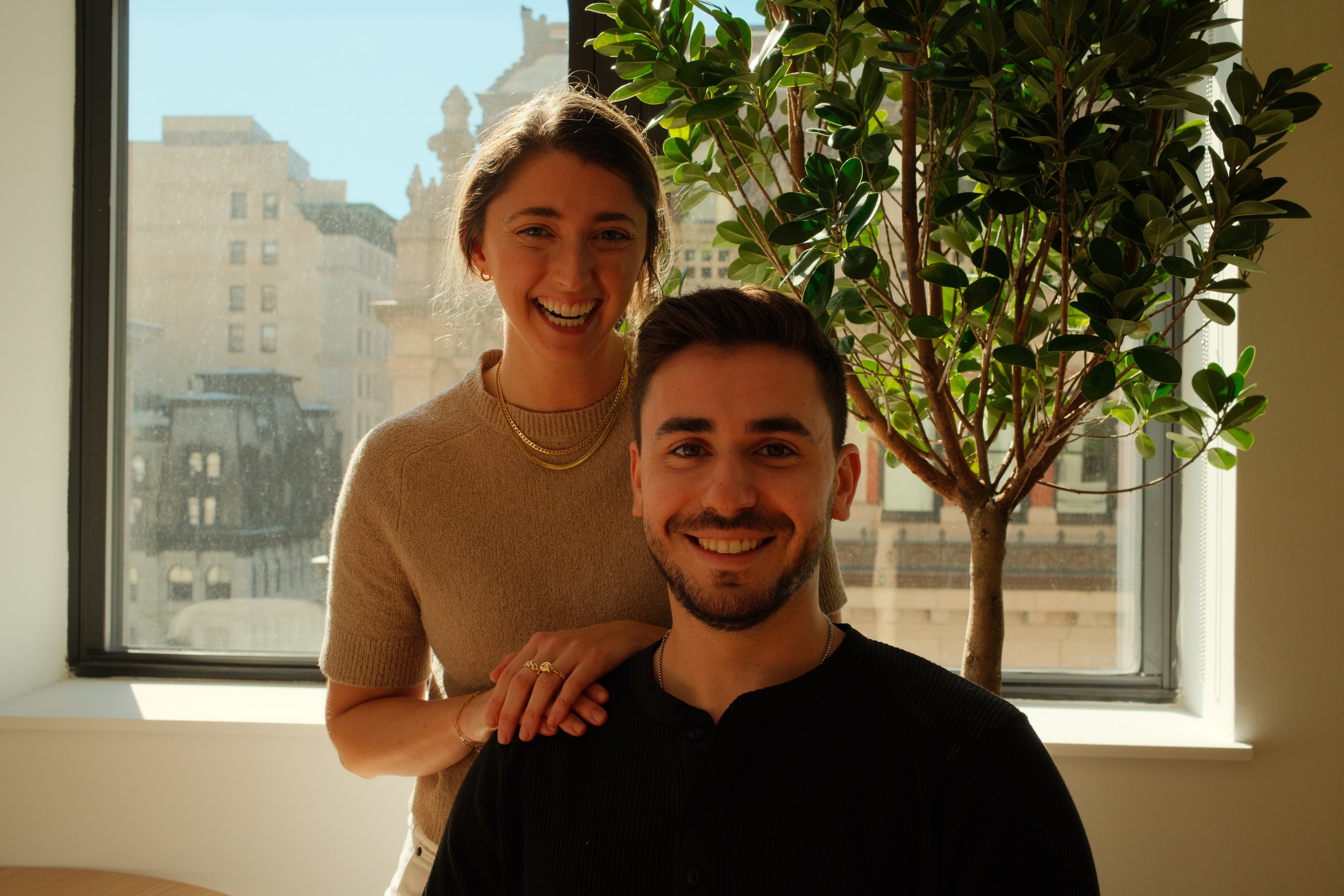 Warp engineers working together at the NYC office