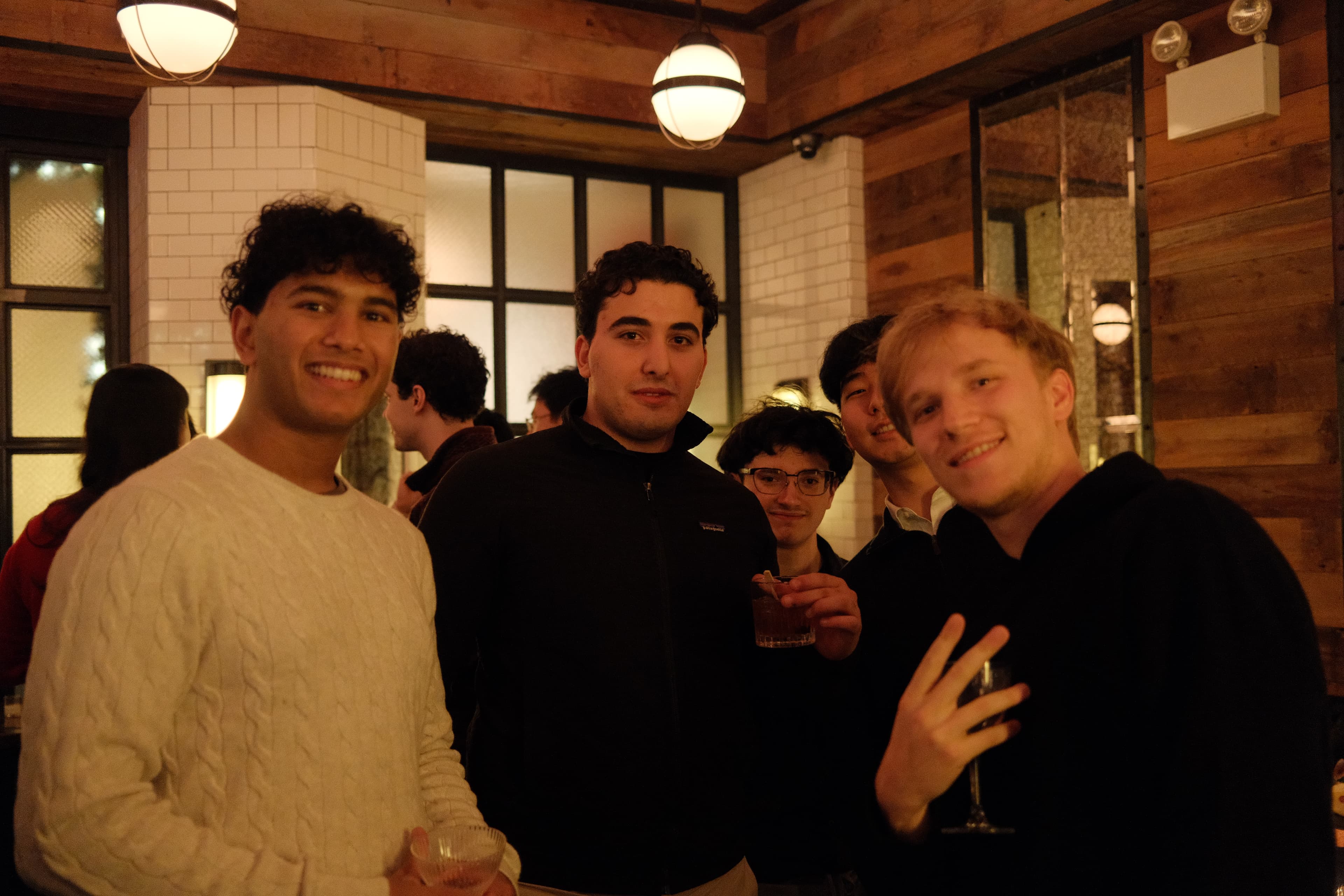 Warp team at a company offsite event